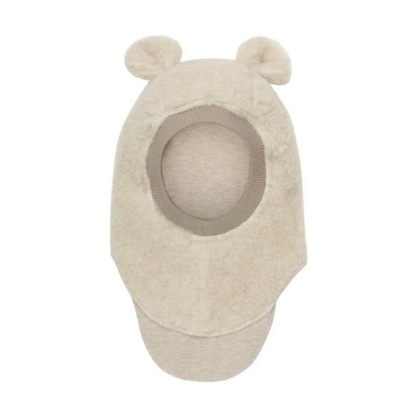 HUTTEliHUT - BALACLAVA WOOL TEDDY CEMENT - Image 1