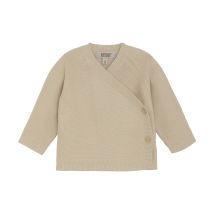 HUTTEliHUT | Cardigan Wrap Knit - Cement
