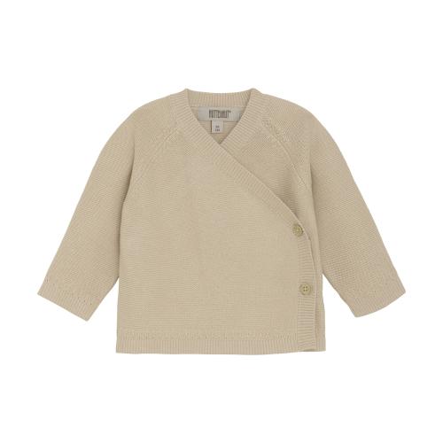 HUTTEliHUT | Cardigan Wrap Knit - Cement