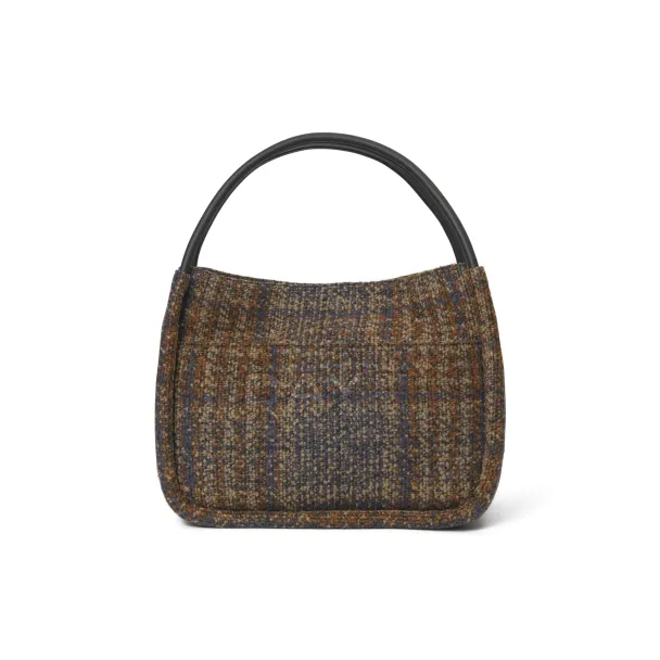Day Woolen Check Small Shopper