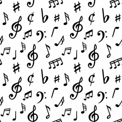 Napkin Lunsj Music notes