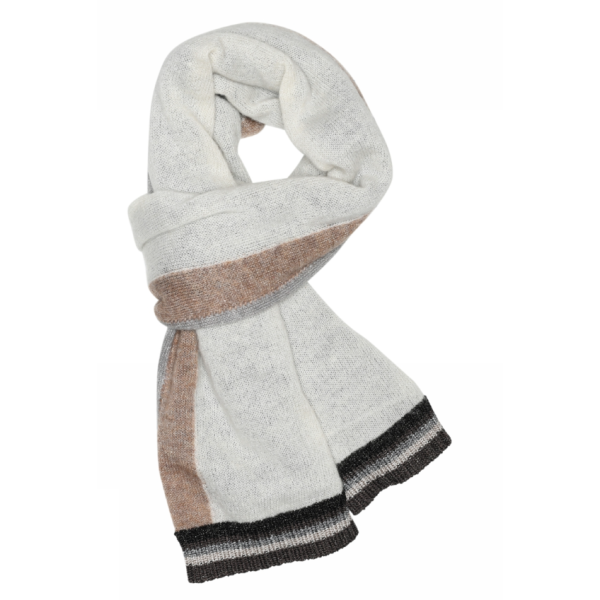 Etine, striped lurex scarf