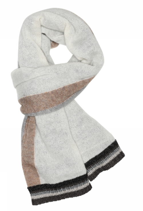 Etine, striped lurex scarf