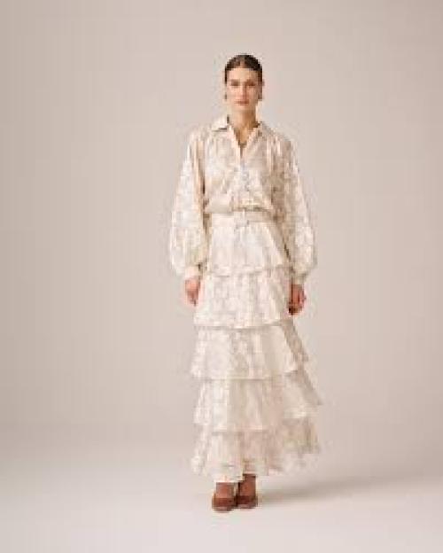 Devore Blouse - Vintage White 