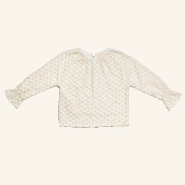 Navy Natural | Lily Blouse - Offwhite Broderie