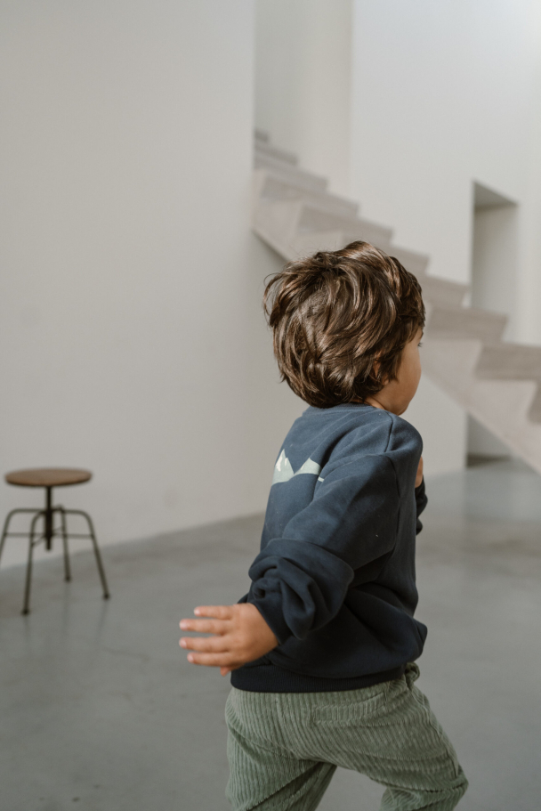 Oversized Sweater - Navy Mountain - Image 2