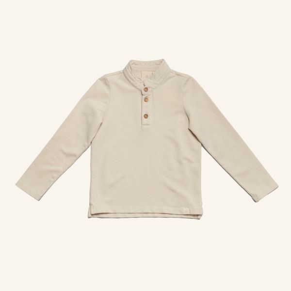 NAVY NATURAL - BOYS POLO CREME JERSEY