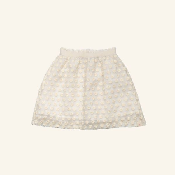 Navy Natural | Lily Skirt - Offwhite Broderie