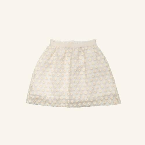 Navy Natural | Lily Skirt - Offwhite Broderie