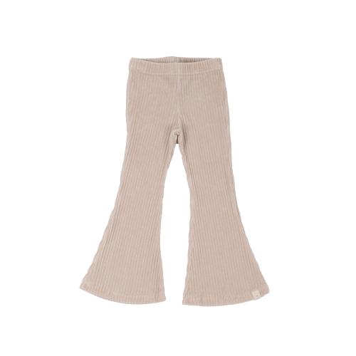 Navy Natural | Be Flared Bukse Rib - Creme