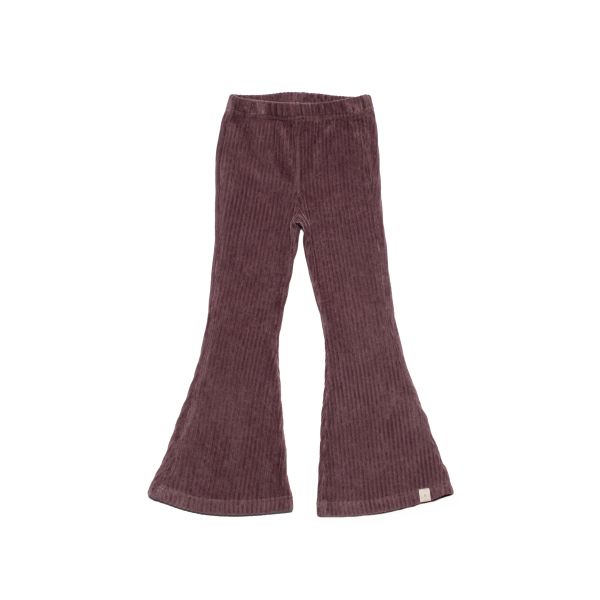 Navy Natural | Be Flared Bukse Rib - Mauve