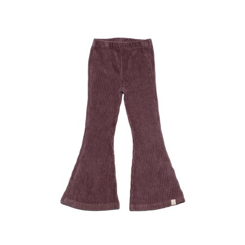 Navy Natural | Be Flared Bukse Rib - Mauve