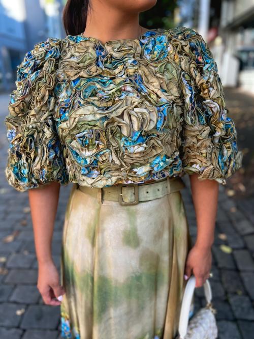 Organza Top - Forest Flower