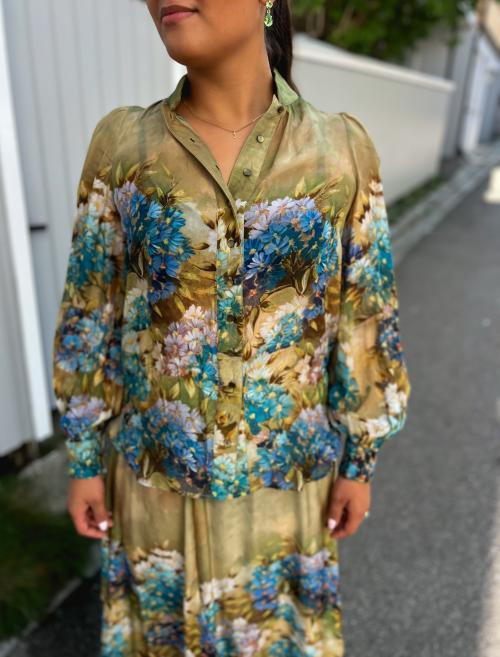 Organza Blouse - Forest Flower