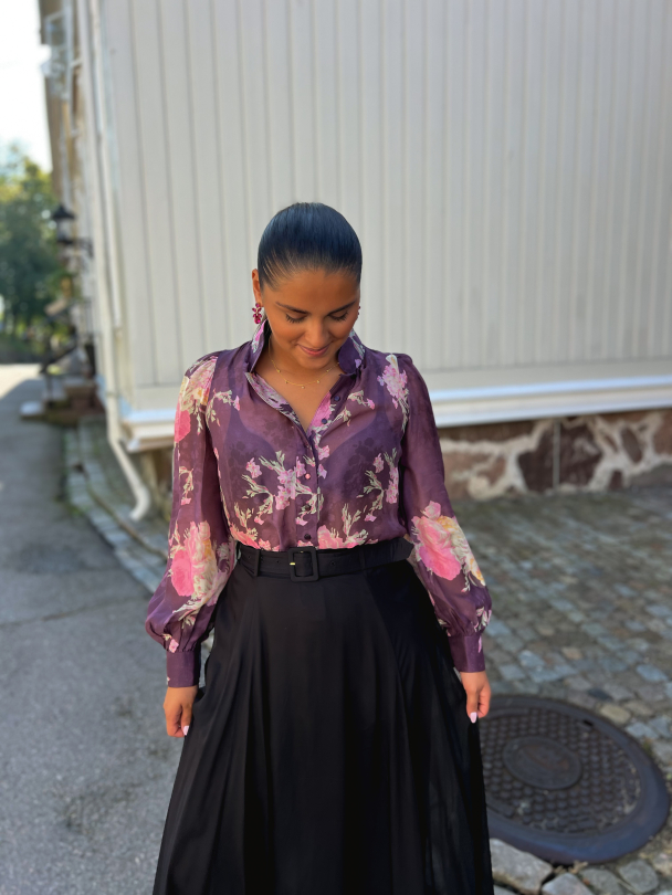 Organza Blouse - Plum Field - Image 3