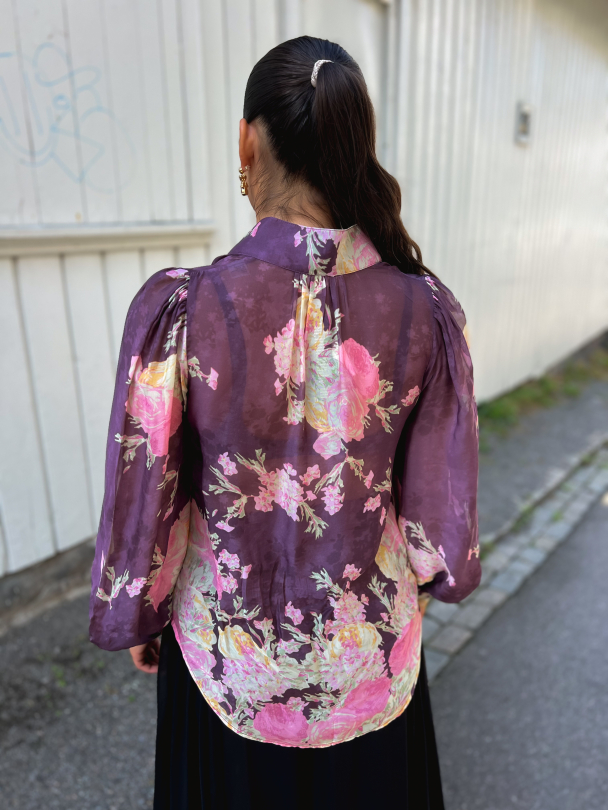 Organza Blouse - Plum Field - Image 4