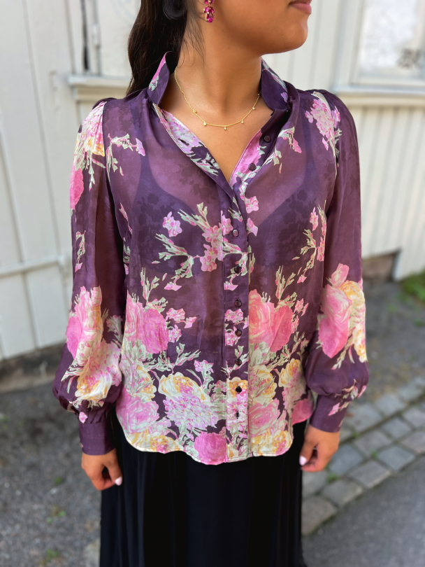 Organza Blouse - Plum Field - Image 1