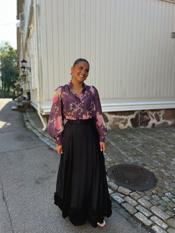 Organza Blouse - Plum Field - Image 6