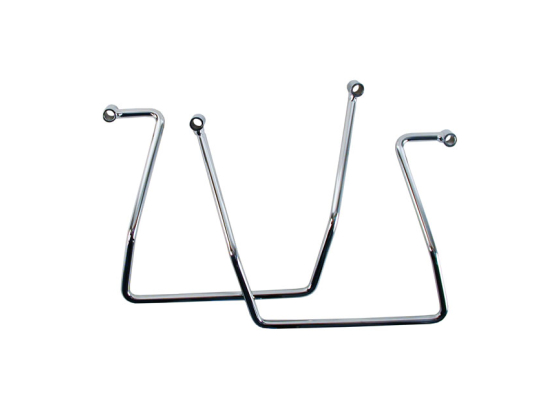 Saddlebag support kit. Chrome