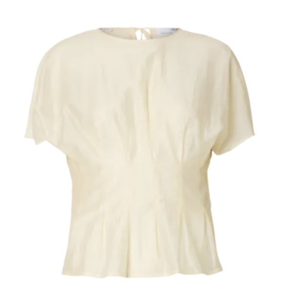 Iris O-Neck Top - Angora