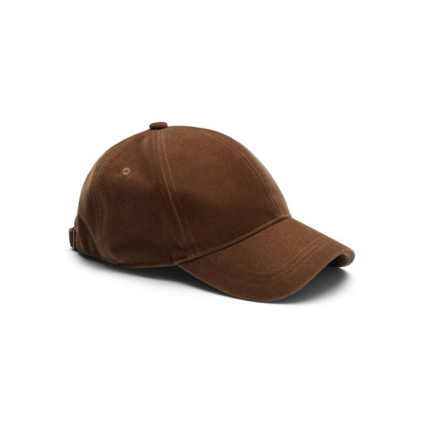 Julie Velvet Cap Brown