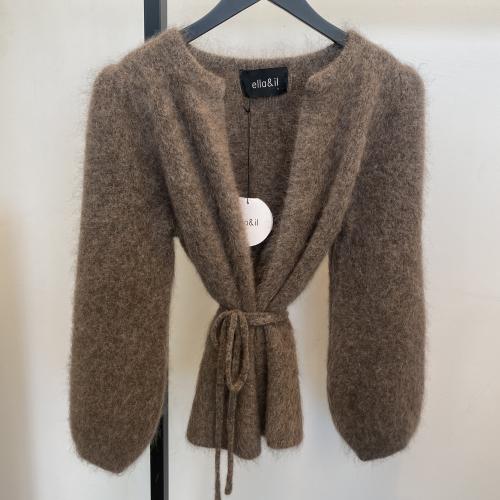 Fredrikke Chunky Cardigan Brown
