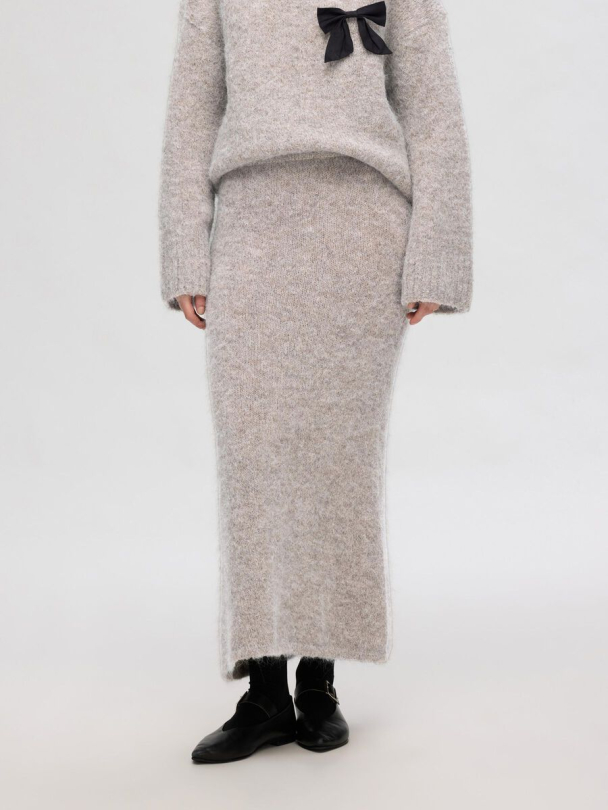 SELECTED FEMME Gabella Midi Knit Skirt - Image 1