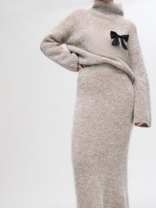 SELECTED FEMME Gabella Midi Knit Skirt - Image 4