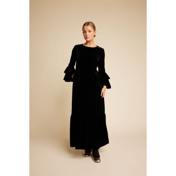 Daughter Velvet Dress - Black