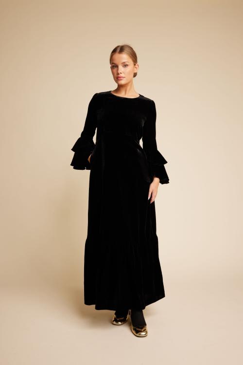 Daughter Velvet Dress - Black