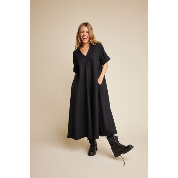 Eva Wool Dress - Antracite