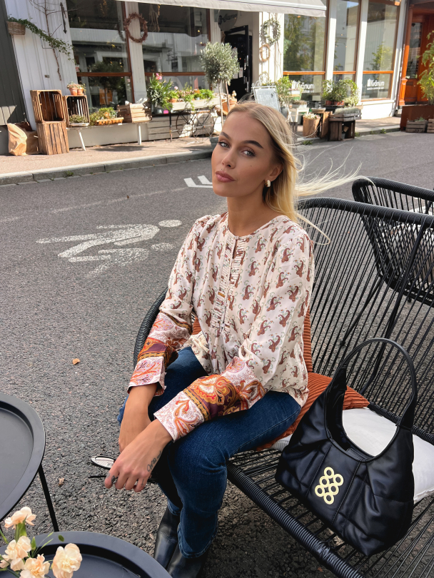 Satin Blouse - Vintage Paisley - Image 4