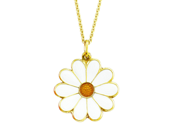 Daisy Big Pendant - Hvit 139/95