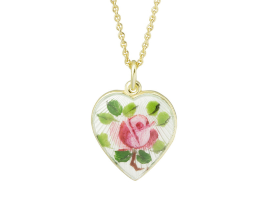 Heart Mini Pendant - Malt rose