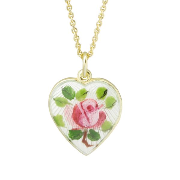 Heart Mini Pendant - Malt rose