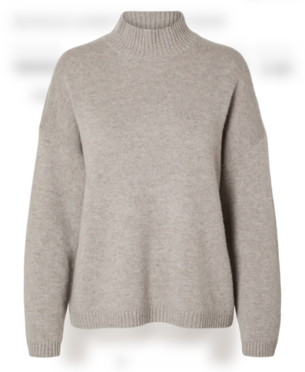 Cille Knit High Neck - Irish Cream  - Image 2
