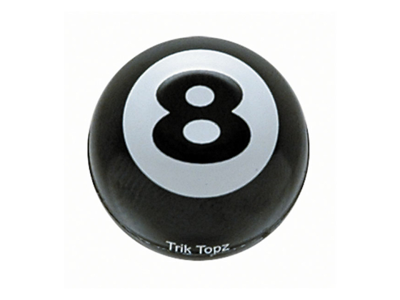 Trik Topz, Eight Ball valve caps. Black