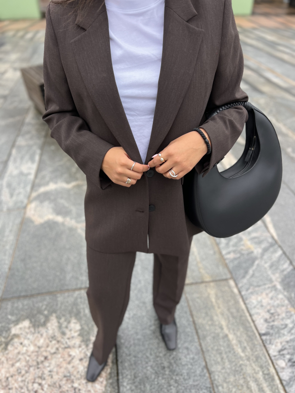 Rita Relaxed Blazer - Coffee Bean  - Image 6