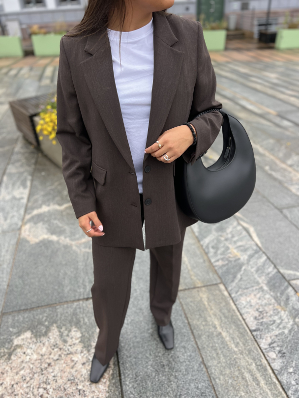 Rita Relaxed Blazer - Coffee Bean  - Image 1