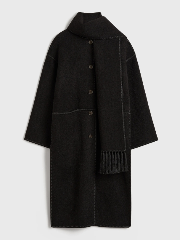 Embroidered Scarf Coat - Image 5