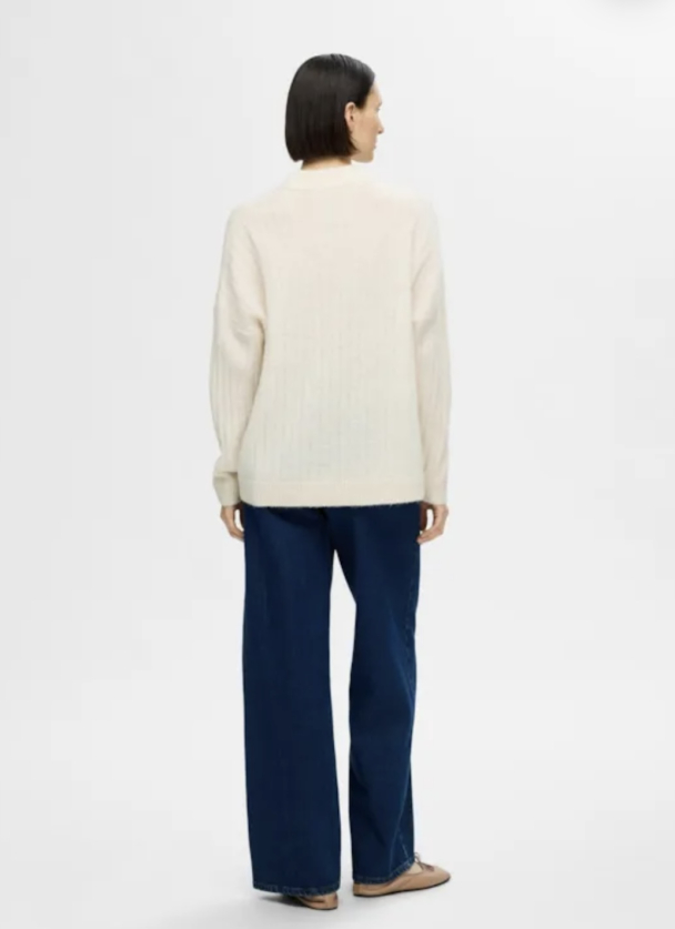 Maline Knit High Neck - Birch - Image 3