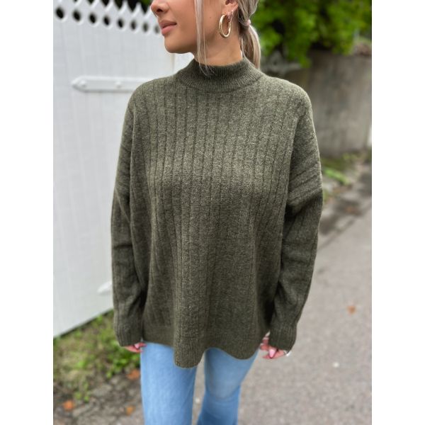 Maline Knit High Neck - Kalamata