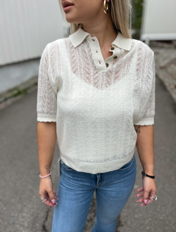 Ria Collar Knit - Birch - Image 1