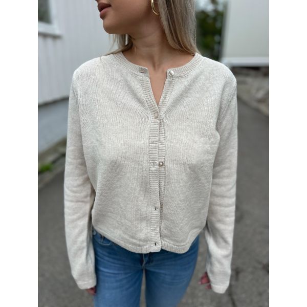 Grace Short Knit Cardigan - Birch