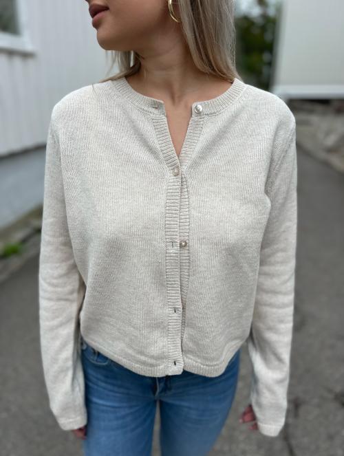 Grace Short Knit Cardigan - Birch