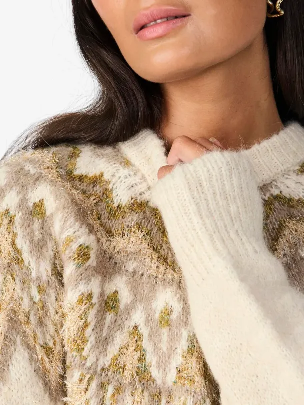 Y.A.S Ela Shimmer Knit Pullover - Image 2