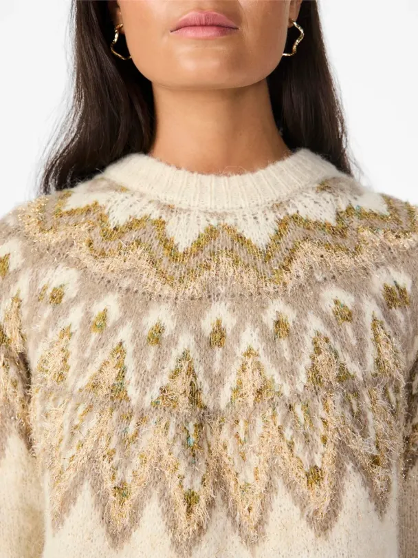 Y.A.S Ela Shimmer Knit Pullover - Image 3