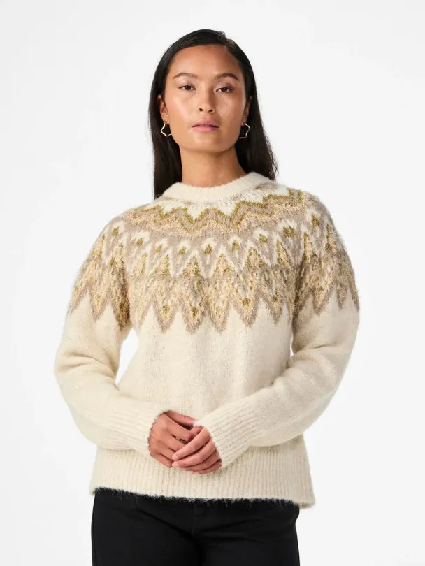 Y.A.S Ela Shimmer Knit Pullover - Image 1
