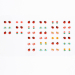 Stick on øredobber (30 par) - Ladybird