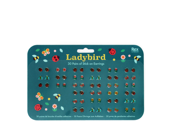 Stick on øredobber (30 par) - Ladybird